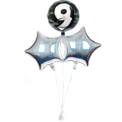 Kids Card Factory Camo 9th Birthday Balloon Bouquet - DELIVERED INFLATED!