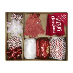 Kids Card Factory Candy Stripe Christmas Accessories Pack - 15 Pieces