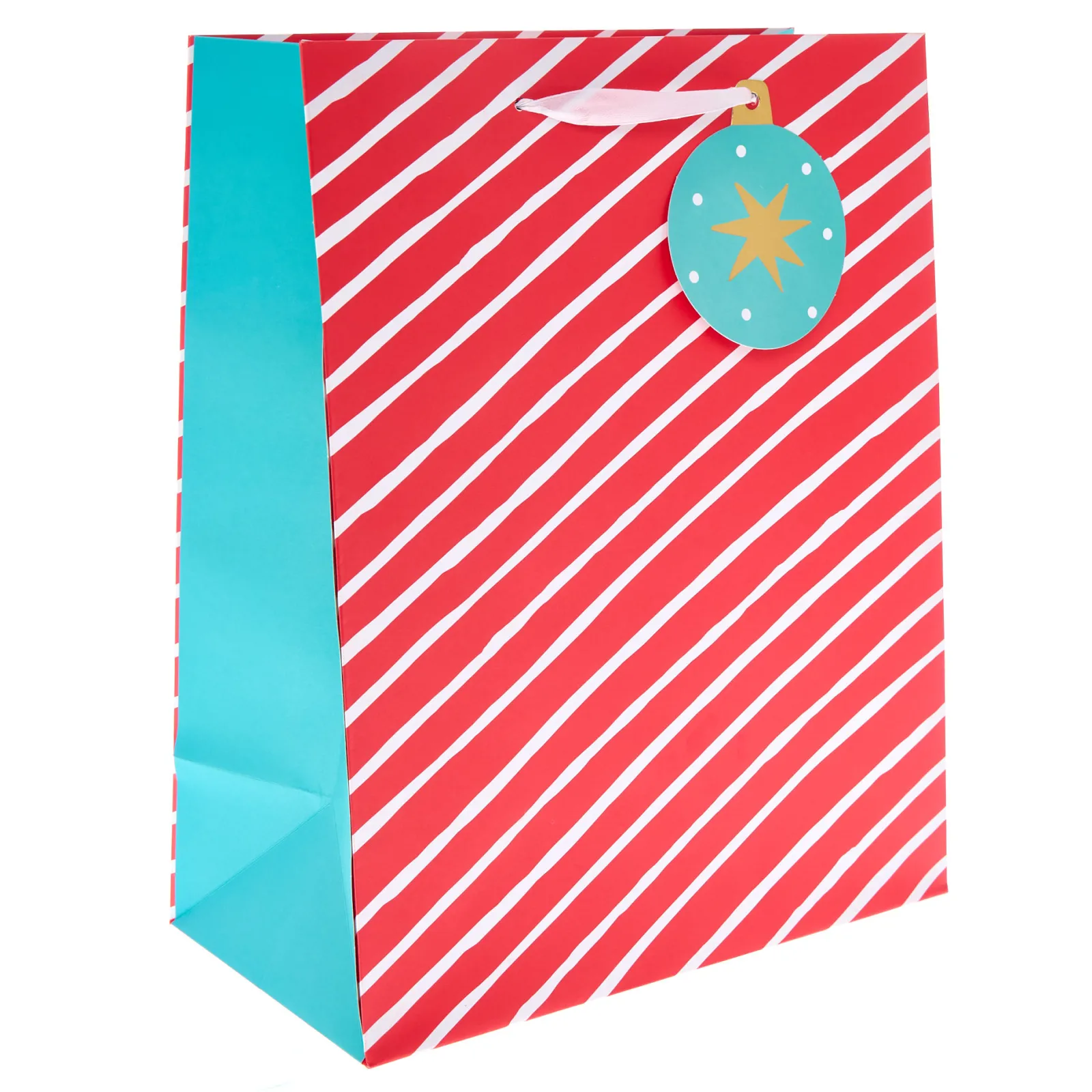 Kids Card Factory Candy Stripe Large Portrait Christmas Gift Bag
