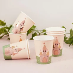 Discount Castle Paper Cups - Pack of 8 Tableware|Birthday Party