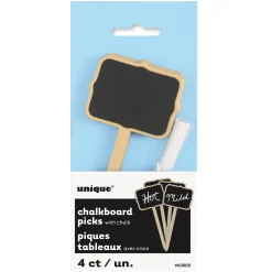 Online Chalkboard Food Sign Picks With Chalk - Pack Of 4 100Th Birthday|90Th Birthday