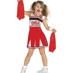 Card Factory Cheerleader Zombie Child's Halloween Costume