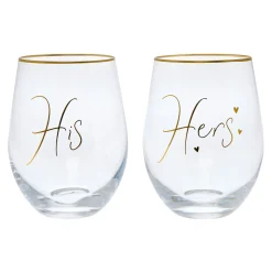 Cheers To Us His & Hers Glasses Wedding Gifts|Gifts For Couples