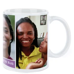 Card Factory Christmas Photo Mug - 3 Photos & Any Message