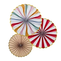 Online Circus Fan Decorations - Pack of 3 Birthday Party