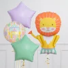 New Circus Lion Birthday Supershape & Foil Balloon Package - Delivered Inflated! Kids Balloons For Kids|Personalised & Photo Balloons