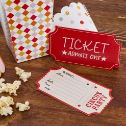 Outlet Circus Party Invitations - Pack of 8 Invitations|Birthday Party