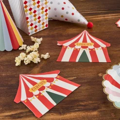 Card Factory Circus Tent Paper Napkins - Pack of 16