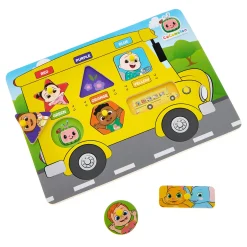 Card Factory CoComelon Wooden Bus Peg Board
