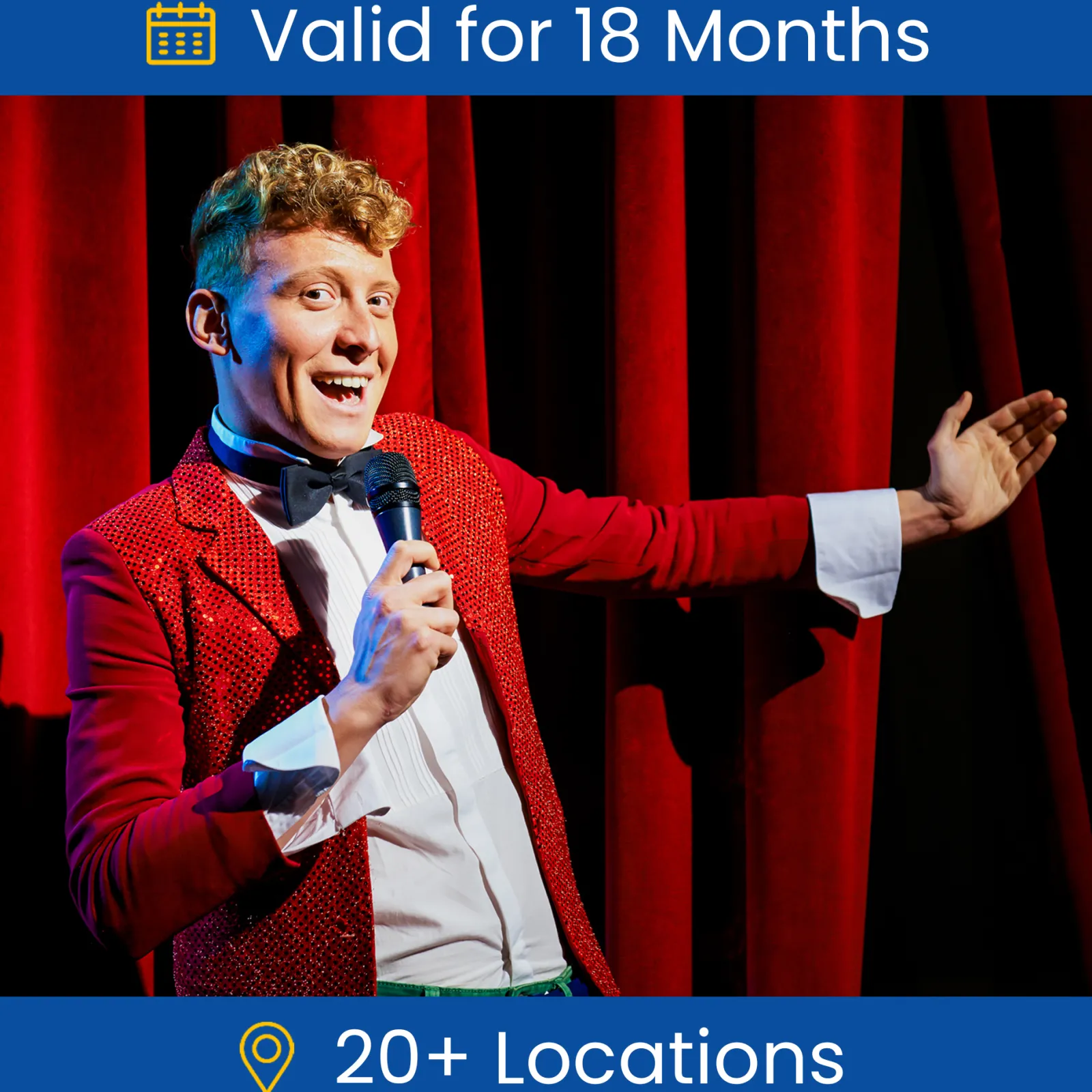 Card Factory Comedy Night Tickets for Two Gift Experience Day