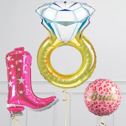 Card Factory Cowgirl Hen Party Balloon Bundle - DELIVERED INFLATED!