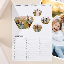 Card Factory Create Your Own Multi-Photo Upload Calendar - Geometric