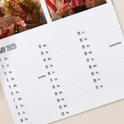 Card Factory Create Your Own Multi-Photo Upload Calendar - Geometric