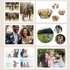 Card Factory Create Your Own Multi-Photo Upload Calendar - Geometric