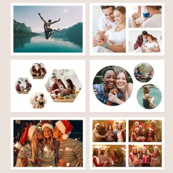 Card Factory Create Your Own Multi-Photo Upload Calendar - Geometric