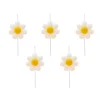 Discount Daisy Shaped Cake Candles - Pack of 5 Cake Candles|Birthday Party
