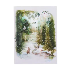 Card Factory Deluxe Deer & Rabbit Charity Christmas Cards - Pack of 10 (2 Designs)