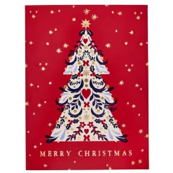 Card Factory Deluxe Patterned Tree Charity Christmas Cards - Pack of 10 (2 Designs)