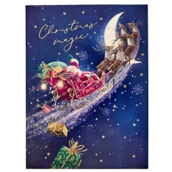 Card Factory Deluxe Santa Charity Christmas Cards - Pack of 10 (2 Designs)
