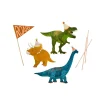 Clearance Dinosaur Card Cake Topper Set Cake Candles|Birthday Party