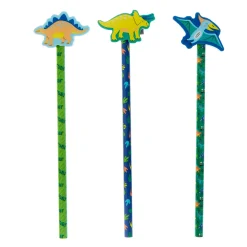Outlet Dinosaur Pencils - Pack of 3 Kids Notebooks & Stationery|Birthday Gifts