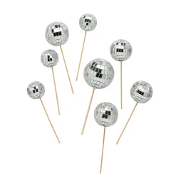 Card Factory Disco Ball Food Decorations - Pack of 8