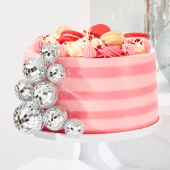 Card Factory Disco Ball Food Decorations - Pack of 8