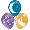 Clearance Eid Latex Balloons - Pack Of 6 Multipack Balloons|Latex Balloons