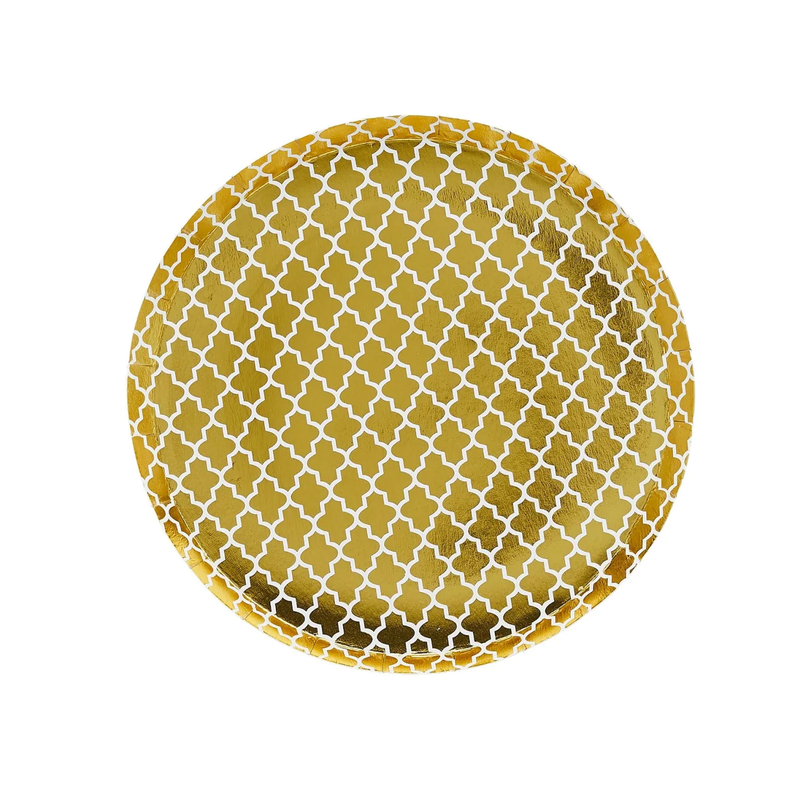 Best Eid Mubarak Gold Small Paper Plates - Pack of 8 Tableware