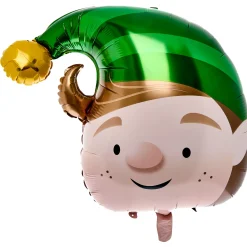 Kids Card Factory Elf & Candy Cane Balloon Bouquet - DELIVERED INFLATED!