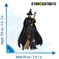 Online Elphaba Wicked Witch Green Cardboard Cutout Cardboard Cutouts|Halloween Party