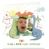 Hot Emma Valenghi Photo Birthday Card - Dinosaur Kids Premium Square|For Kids