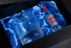 Hot Engraved Crystal Tumbler and Vodka Gift Set Personalised Engraved Gifts|Engraved Gifts