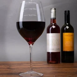 Card Factory Engraved Giant Wine Glass - Giant Measures