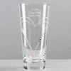 Card Factory Engraved Glass Vase Embellished with Crystals