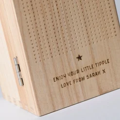 Engraved Luxury Wooden Whisky Box Glenfiddich Whisky - Initials & Message Gifts For Him|Christmas Gifts