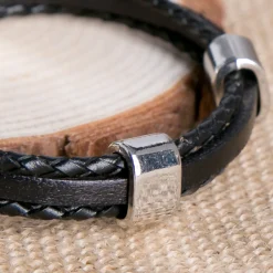 Hot Engraved Men's Leather Bracelet - Any Message 60Th Birthday|50Th Birthday