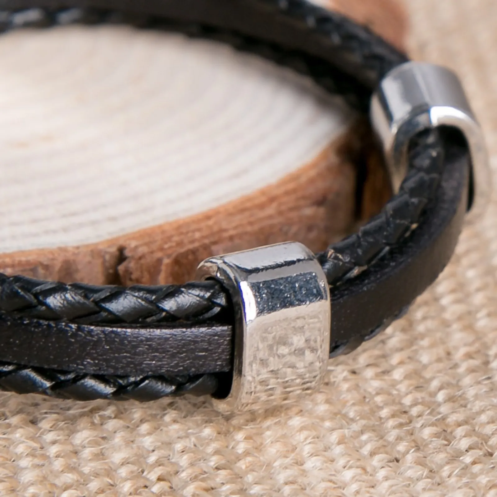 Hot Engraved Men's Leather Bracelet - Any Message 60Th Birthday|50Th Birthday