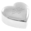 Card Factory Engraved Silver-Plated Heart Trinket Box