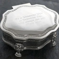 Online Engraved Vintage-Inspired Jewellery Box Jewellery & Keepsakes|Engraved Gifts