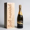 Sale Engraved Wooden Box With Luxury Prosecco - Just Married Personalised Engraved Gifts|Engraved Gifts