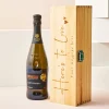 Engraved Wooden Box With Luxury Prosecco - Here's To Love Personalised Engraved Gifts|Engraved Gifts