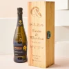 Clearance Engraved Wooden Box With Luxury Prosecco - Wedding Rings Personalised Engraved Gifts|Engraved Gifts