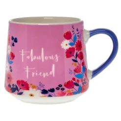 Best Fabulous Friend Floral Mug In A Box Mugs|Birthday Gifts