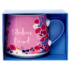 Best Fabulous Friend Floral Mug In A Box Mugs|Birthday Gifts