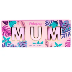 Card Factory Fabulous Mum Socks Gift Set - 3 Pairs
