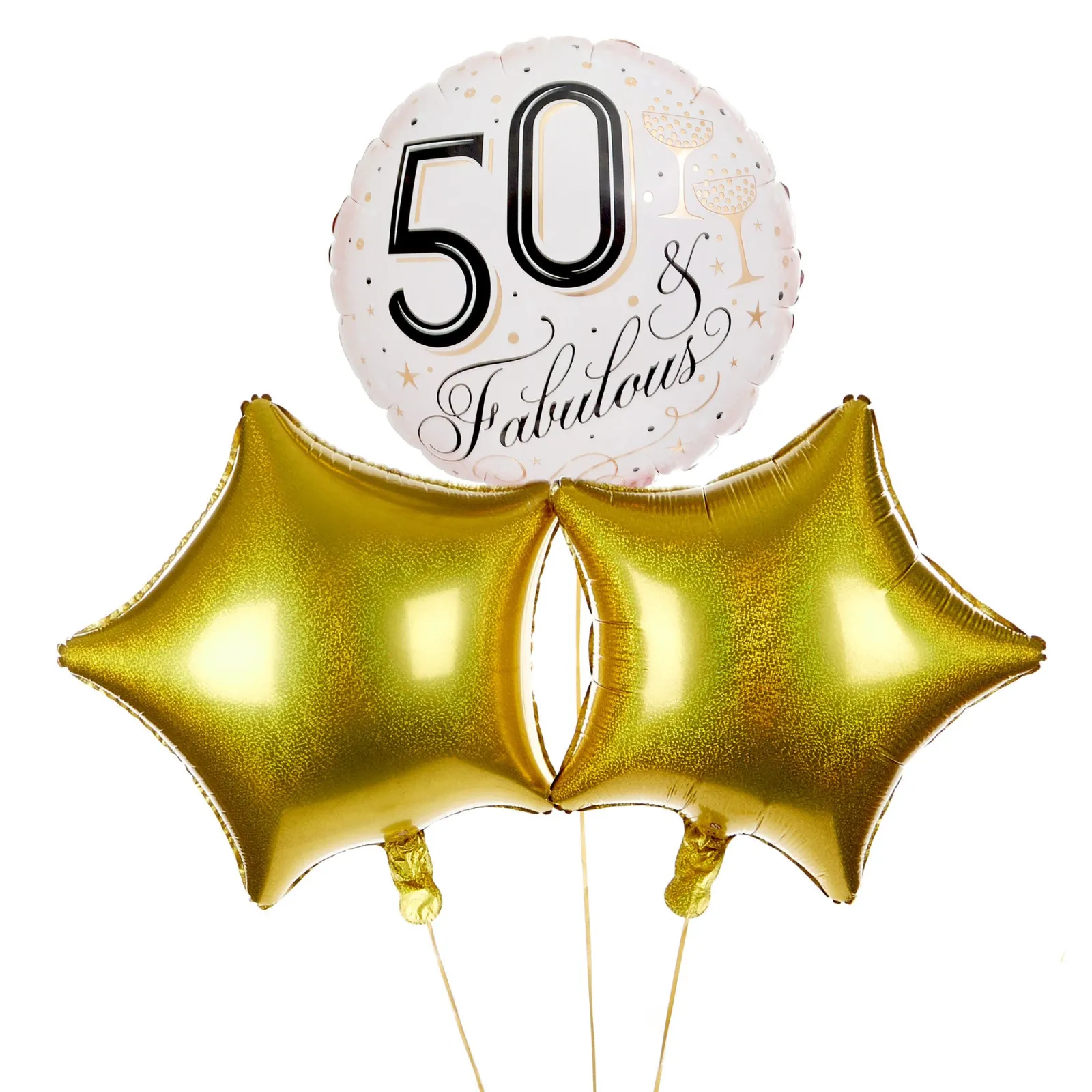 Fabulous 50th Birthday Balloon Bouquet - DELIVERED INFLATED! Birthday Party|Balloons For Her