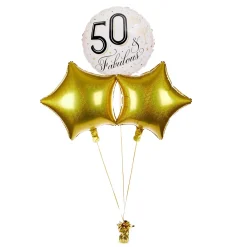 Fabulous 50th Birthday Balloon Bouquet - DELIVERED INFLATED! Birthday Party|Balloons For Her