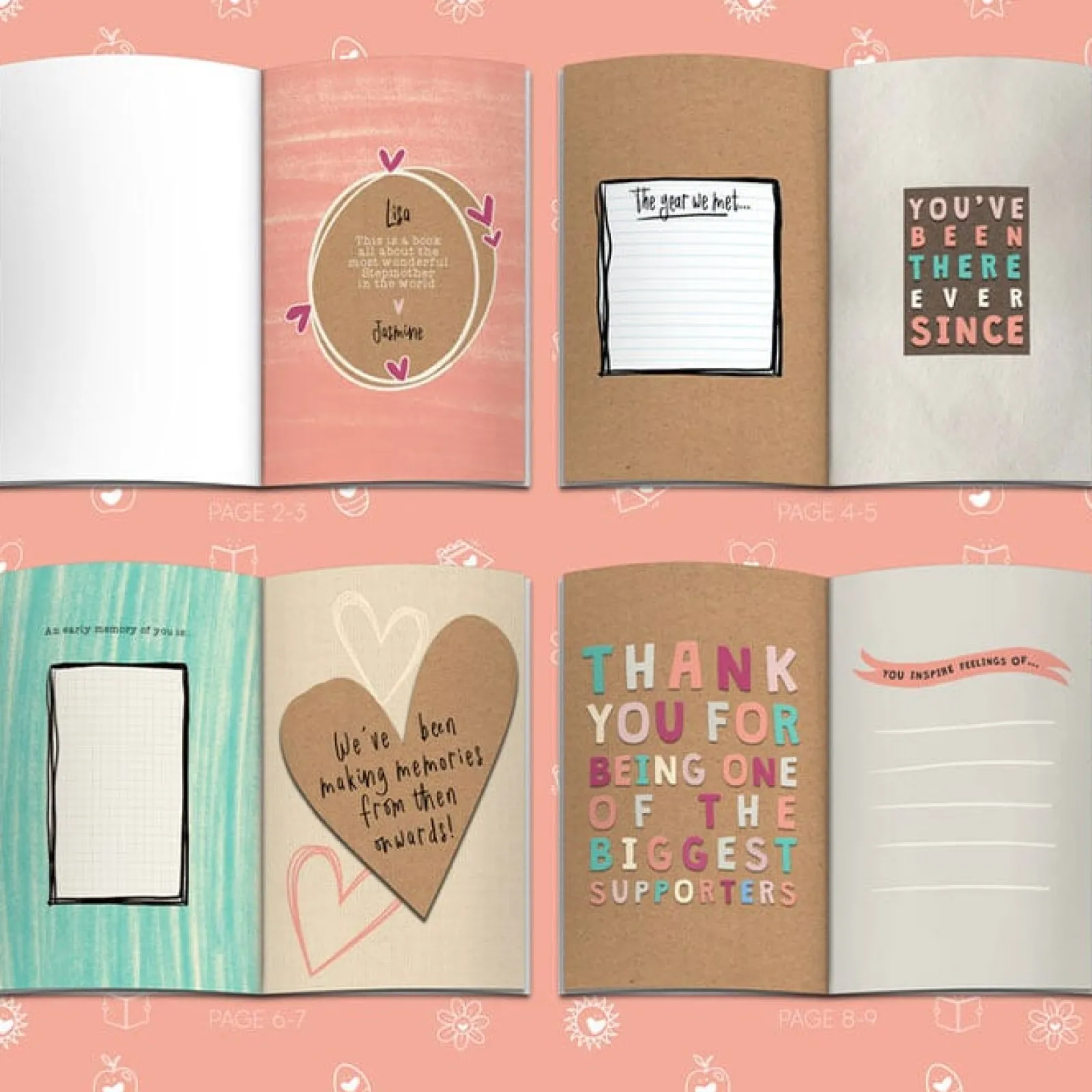 Hot Fill in Your Words for Stepmum A5 Personalised Book Books|Birthday Gifts