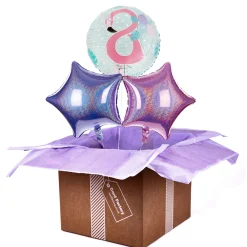 Discount Flamingo 8th Birthday Balloon Bouquet - DELIVERED INFLATED! Kids Birthday Party|Balloons For Kids